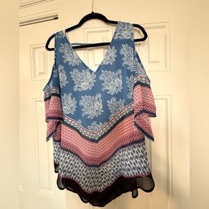 Cold shoulder blouse